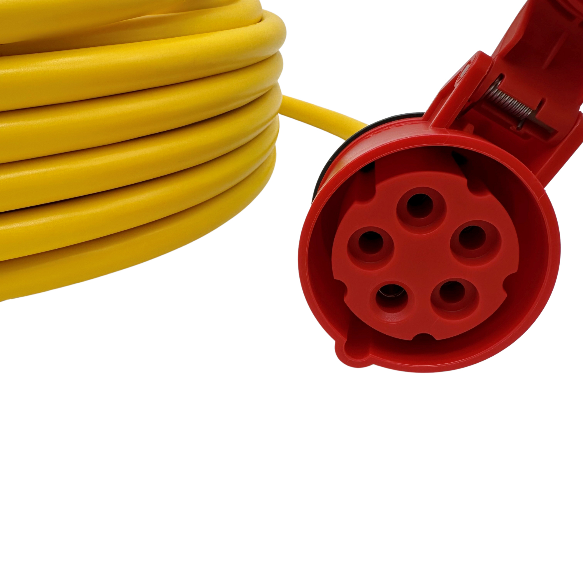 ENECEN 0001210 PVC-bouwplaatskabel 230V/16A K35 AT-N07V3V3-F 3x2,5 mm² koudebestendig geel 10m