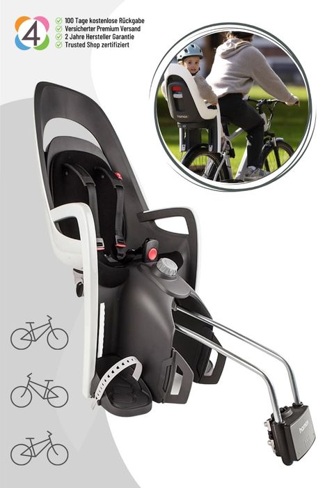 Hamax Caress Fahrradkindersitz mit abschließbare Rahmenbefestigung