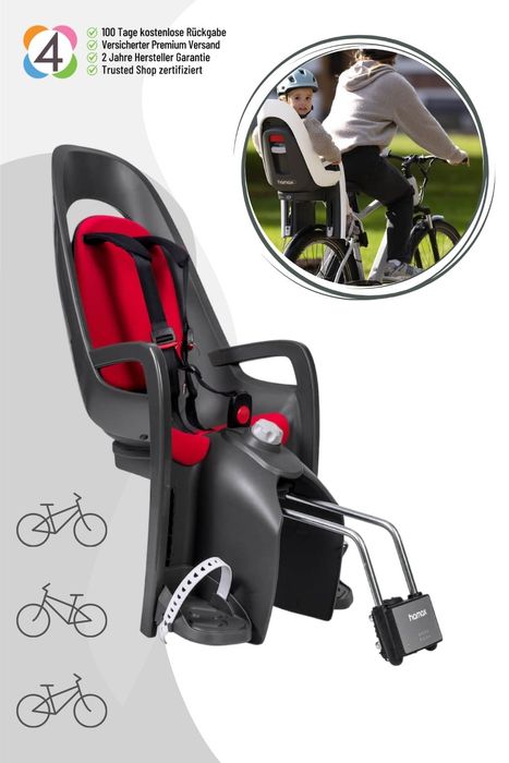Hamax Caress Fahrradkindersitz mit abschließbare Rahmenbefestigung