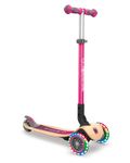 Globber Primo Foldable Scooter Wood Holzdeck mit Leuchtrollen / 3 Wheels-Scooter *Sonderpreis*