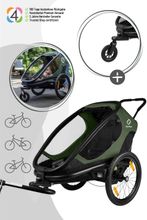 Hamax Outback One inkl. Fahrraddeichsel und Buggyrad
