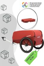 CROOZER Cargo Kalle inkl. Kupplung - Farbe: Lava Red