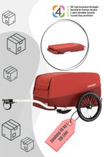CROOZER Cargo Pakko inkl. Kupplung - Farbe: Lava Red
