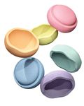 Stapelstein 6er Set Rainbow Pastel (light violet/light blue/mint/light yellow/light orange/light red)