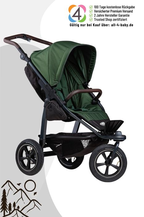 TFK Mono 2 - Sportkinderwagen mit Luftrad-Set