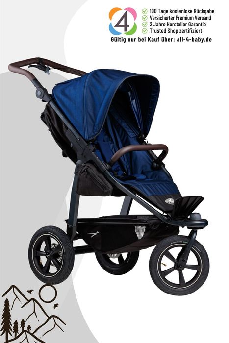 TFK Mono 2 - Sportkinderwagen mit Luftrad-Set