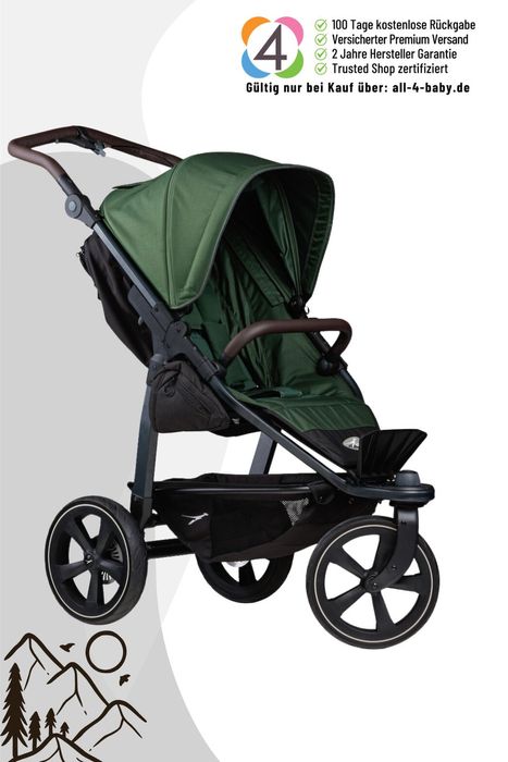 TFK Mono 2 - Sportkinderwagen mit Luftkammerrad-Set