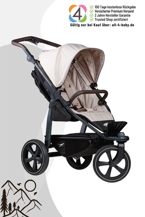 TFK Mono 2 - Sportkinderwagen mit Luftkammerrad-Set