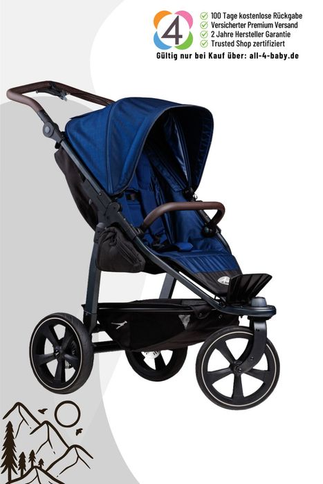 TFK Mono 2 - Sportkinderwagen mit Luftkammerrad-Set