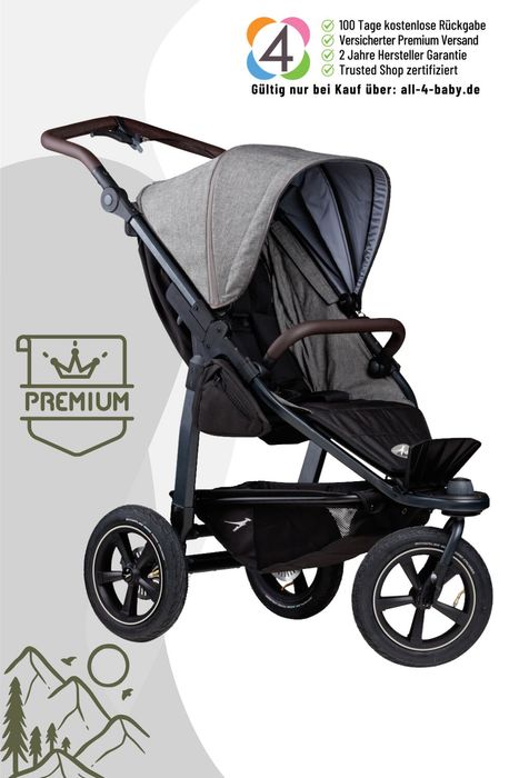TFK Mono 2 - Sportkinderwagen mit Luftrad-Set - Premium Edition