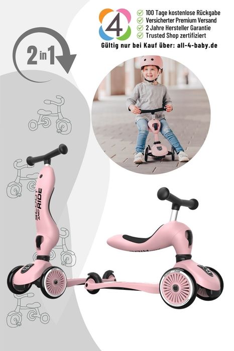 Scoot and Ride Highwaykick 1 - Rutscherfahrzeug und Scooter in einem!