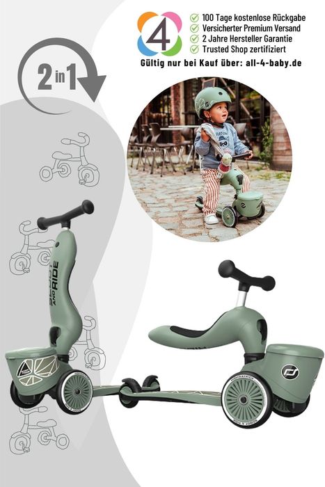 Scoot and Ride Highwaykick 1 Lifestyle - Rutscherfahrzeug und Scooter