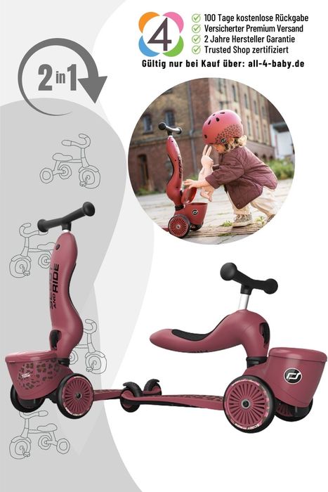 Scoot and Ride Highwaykick 1 Lifestyle - Rutscherfahrzeug und Scooter