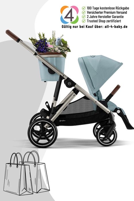 Cybex Gazelle S Kinderwagen / Geschwisterwagen / Zwillingswagen