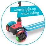 Chillafish Scotti GLOW 3-Rad Scooter mit Bremse und LED Lichter