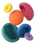 Stapelstein Inside Rainbow Classic 6er Set - (violet / blue / dark green / yellow / orange / red)