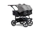 TFK Duo 2 Kombikinderwagen mit Luftkammer Radset (Gestell + 2 Kombieinheiten)  / Zwillingswagen / Geschwisterwagen