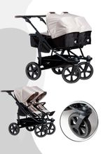 TFK Duo 2 Kombikinderwagen mit Luftkammer Radset (Gestell + 2 Kombieinheiten)  / Zwillingswagen / Geschwisterwagen