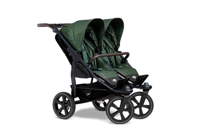 TFK Duo 2 Sportkinderwagen mit Luftkammer Radset (Gestell + 2 Sportsitze) / Zwillingswagen / Geschwisterwagen