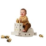 MODU Curiosity-Set - Einstiegs-Set, Balancierbrett, Schaukelpferd, Motorik Spielzeug, Baukasten Set