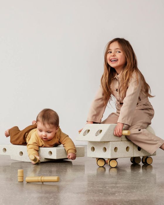 MODU Explorer-Set - Bauset Balance-Spielzeug, Rutscher, Wippe, Baukasten Set