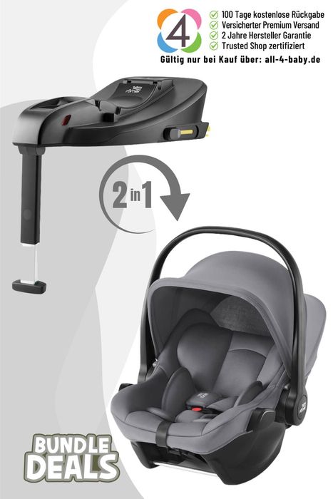 Britax Römer Baby-Safe Core Babyschale inkl. Baby-Safe Core Isofix Base - 0 - 13 kg, von Geburt bis ca. 15 Monate / von 40 – 85 cm