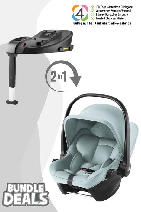 Britax Römer Baby-Safe Core Babyschale inkl. Baby-Safe Core Isofix Base - 0 - 13 kg, von Geburt bis ca. 15 Monate / von 40 – 85 cm