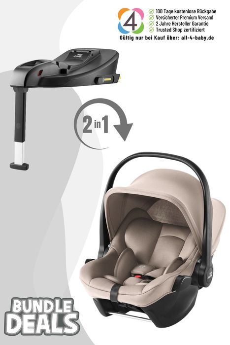 Britax Römer Baby-Safe Core Babyschale inkl. Baby-Safe Core Isofix Base - 0 - 13 kg, von Geburt bis ca. 15 Monate / von 40 – 85 cm