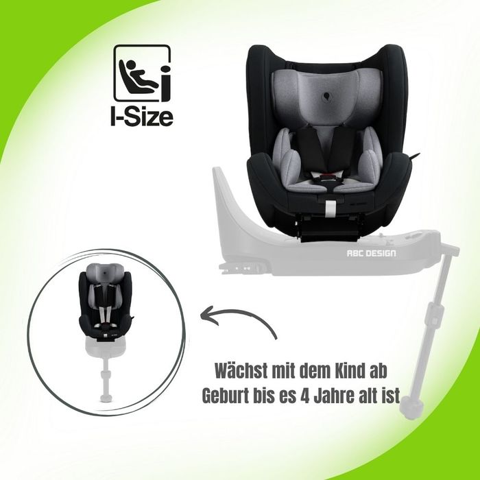 ABC Design Lily i-Size Reboard Kindersitz ab Geburt bis ca. 4 Jahren