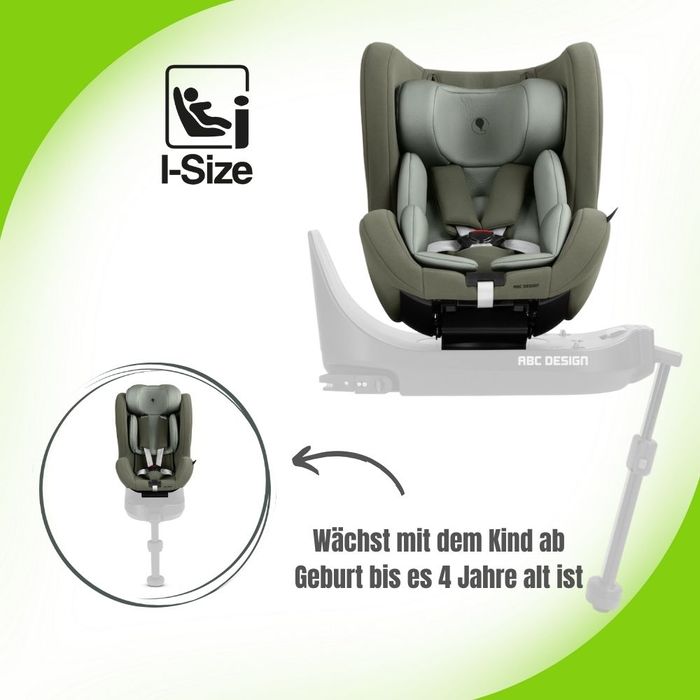 ABC Design Lily i-Size Reboard Kindersitz ab Geburt bis ca. 4 Jahren