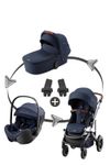 Britax Römer Smile 5Z - 5-in-1 Set Kombikinderwagen inkl. Babywanne, Babysafe Pro und Babyschalen Adapter