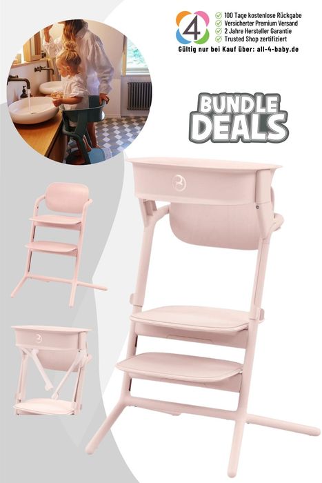 Cybex Lemo Hochstuhl inkl. Learning Tower / Lernturm-Aufsatz