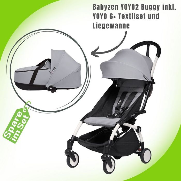 Babyzen YOYO2 Buggy inkl. YOYO 6+ Textilset und Liegewanne / Kombikinderwagen