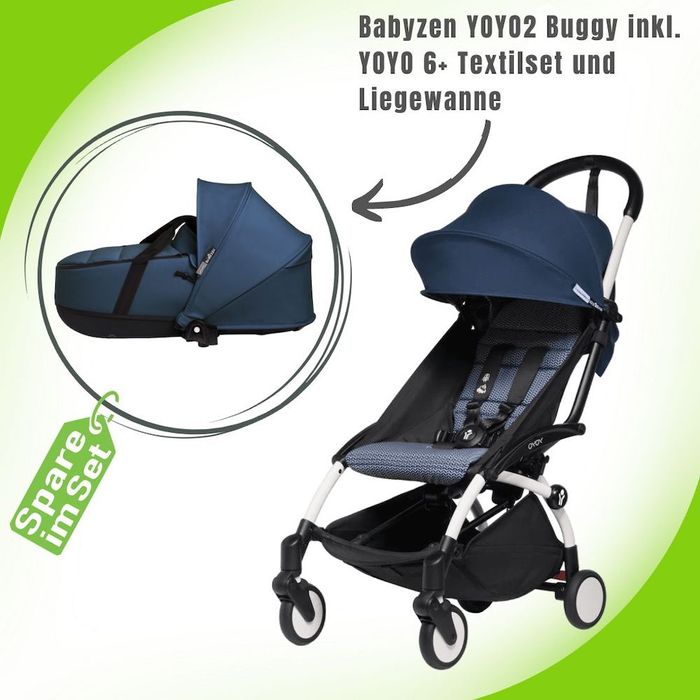 Babyzen YOYO2 Buggy inkl. YOYO 6+ Textilset und Liegewanne / Kombikinderwagen