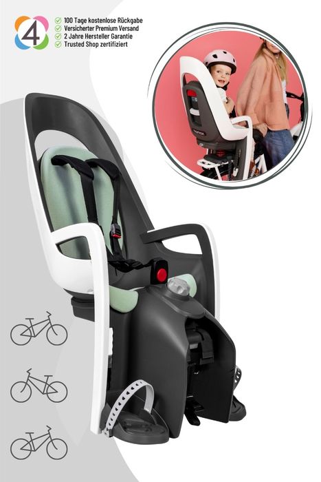 Hamax Caress Fahrradkindersitz inkl. Gepäckträger-Adapter