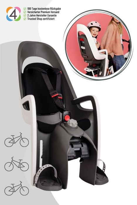 Hamax Caress Fahrradkindersitz inkl. Gepäckträger-Adapter