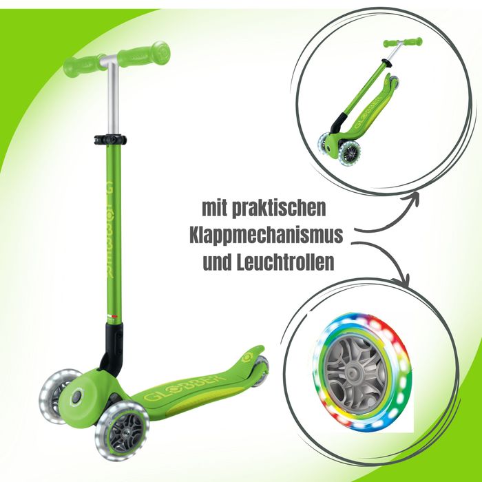 Globber Primo Foldable Plus Light - 3 Wheels Scooter