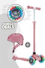 Globber Primo Plus Lights im Set inkl. Kinderhelm - 3 Wheels Scooter