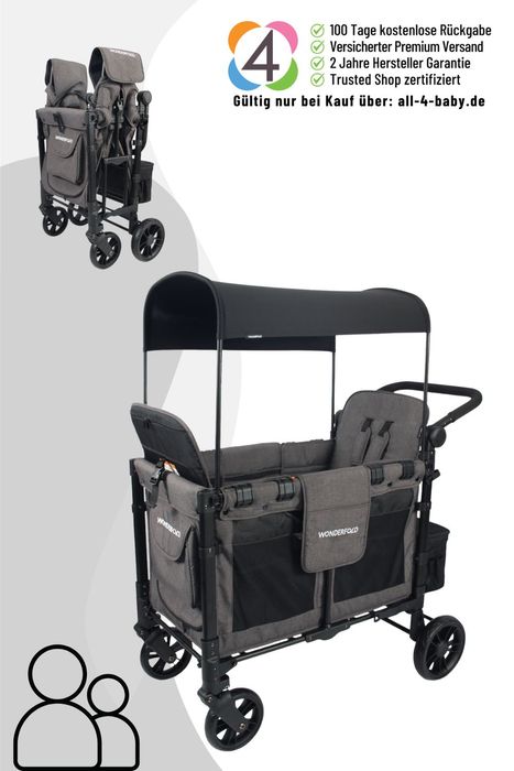 Wonderfold W2 Elite KinderVan für 2 Kinder