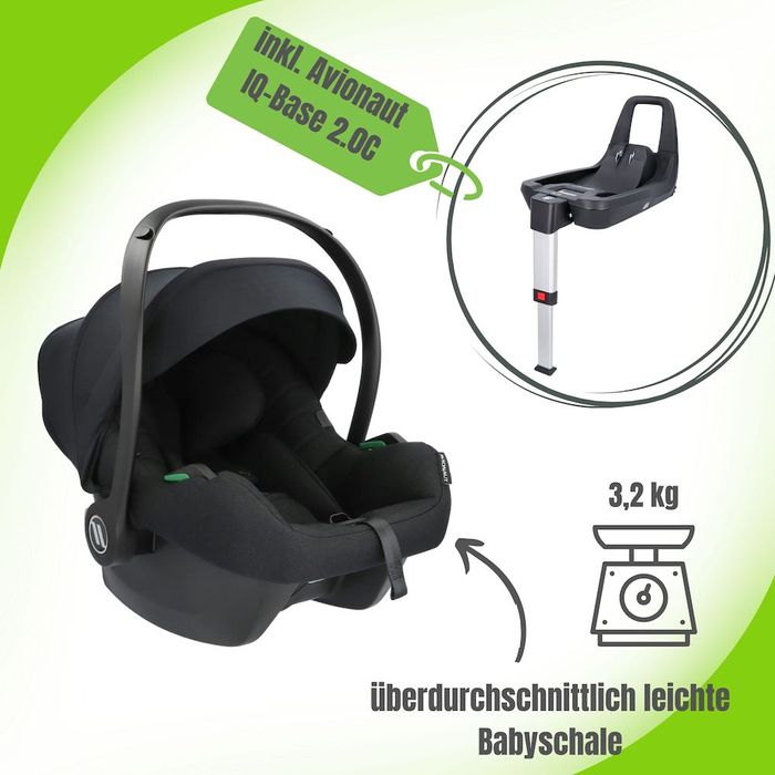 Avionaut Cosmo 2.0 Babyschale inkl. Avionaut IQ-Base 2.0C Cloud Care