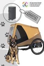 CROOZER Dog Mikke Fahrradanhänger inkl. gratis Pet Genie Hundekot-Entsorgungssystem