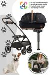 Tavo 3-in-1 Haustierschutz-System Medium (Buggygestell mit Autositz)