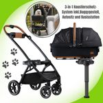 Tavo 3-in-1 Haustierschutz-System Medium (Buggygestell mit Autositz)