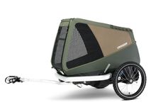 Croozer Dog Enna Bundle inkl. Enna Hundebett - Farbe: Moos Green / Moonlight Black