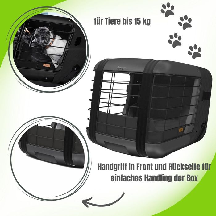 4Pets Dog Caree Transportbox für Haustiere bis 15 kg