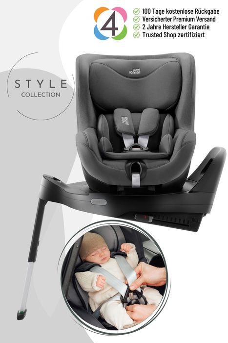 Britax Römer Dualfix Pro M Kindersitz - ab 61 cm - 105 cm, Alter: ca. 3 Monate bis ca. 4 Jahre