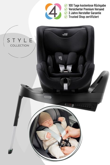 Britax Römer Dualfix Pro M Kindersitz - ab 61 cm - 105 cm, Alter: ca. 3 Monate bis ca. 4 Jahre