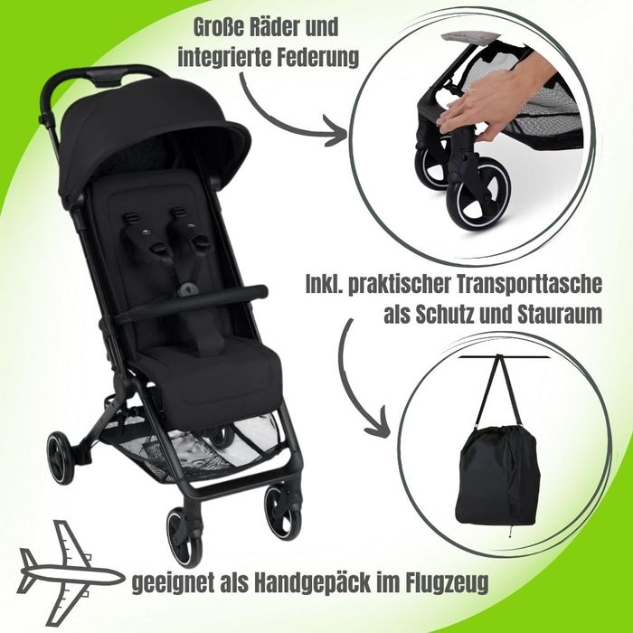 ABC Design Ping 3 Travel Buggy - Reisebuggy ab 6 Monaten - 22 kg