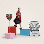 Moon V-Shape Bag / Wickeltasche