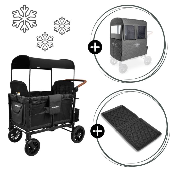 Wonderfold W4 Luxe Premium KinderVan für 4 Kinder / Winter Special